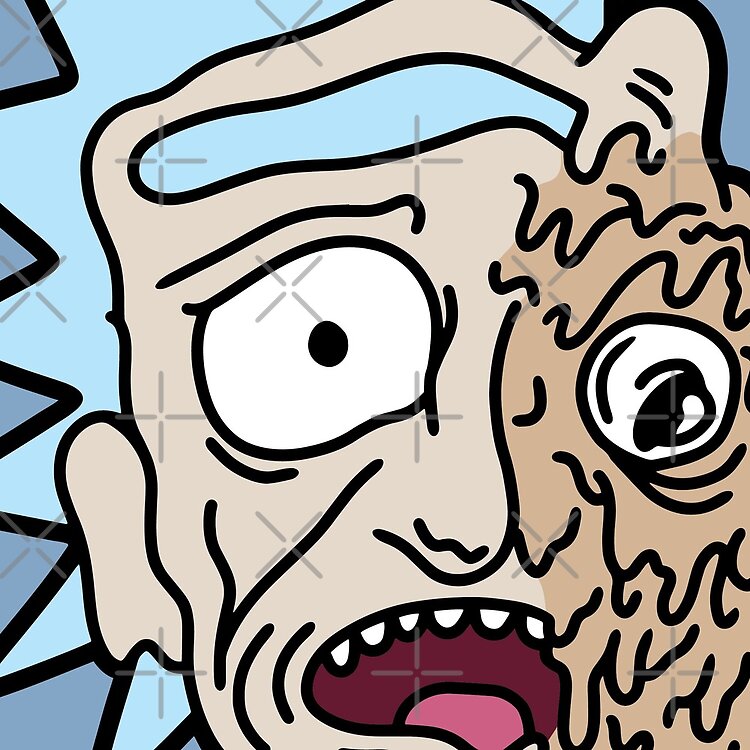 Half Melted Rick Tote Bag - Image 2