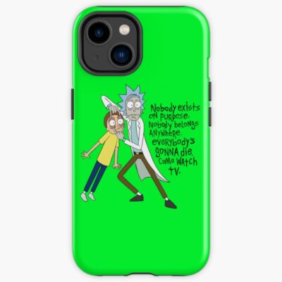 Rick And Morty Nobody Exists On Purpose Iphone Case