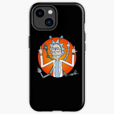 Rick and Morty Middle Finger Up Iphone Case
