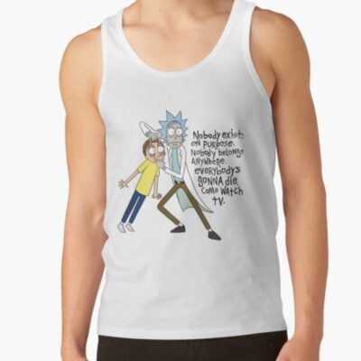 Rick And Morty Nobody Exists On Purpose Tank Top