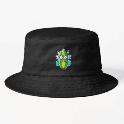 Pickle Rick Face Bucket Hat