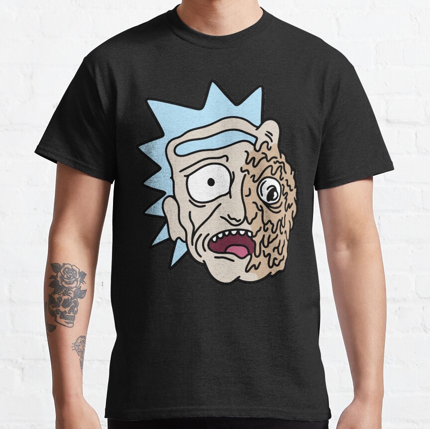 Rick and Morty Half Melted Rick T-Shirt - Image 7