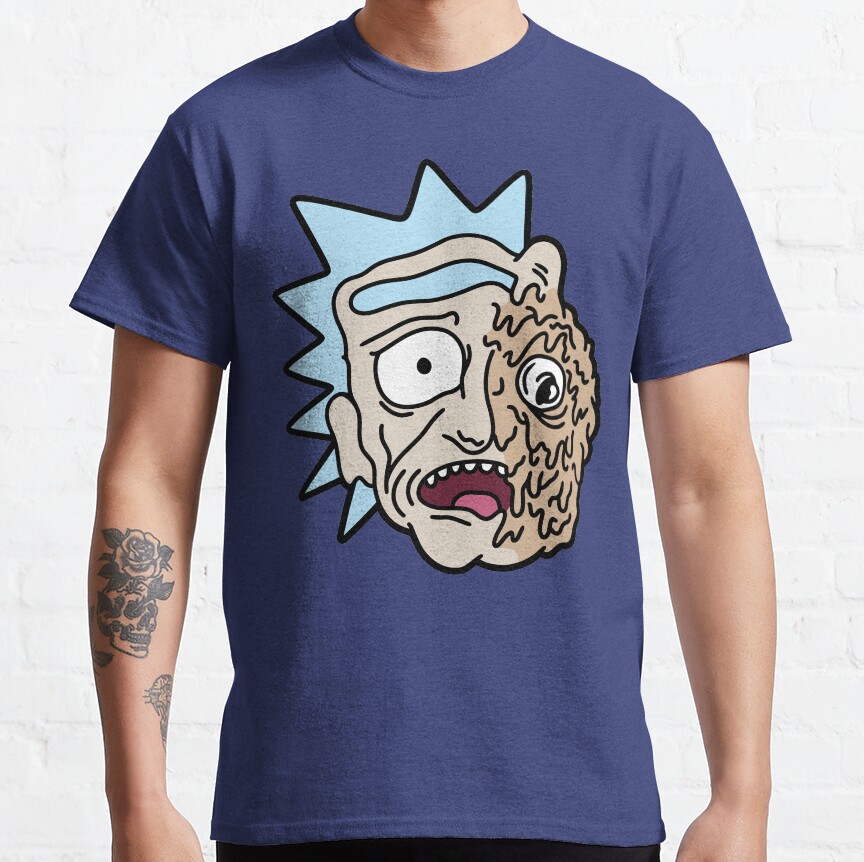 Rick and Morty Half Melted Rick T-Shirt - Image 5