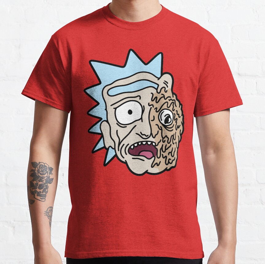 Rick and Morty Half Melted Rick T-Shirt - Image 2