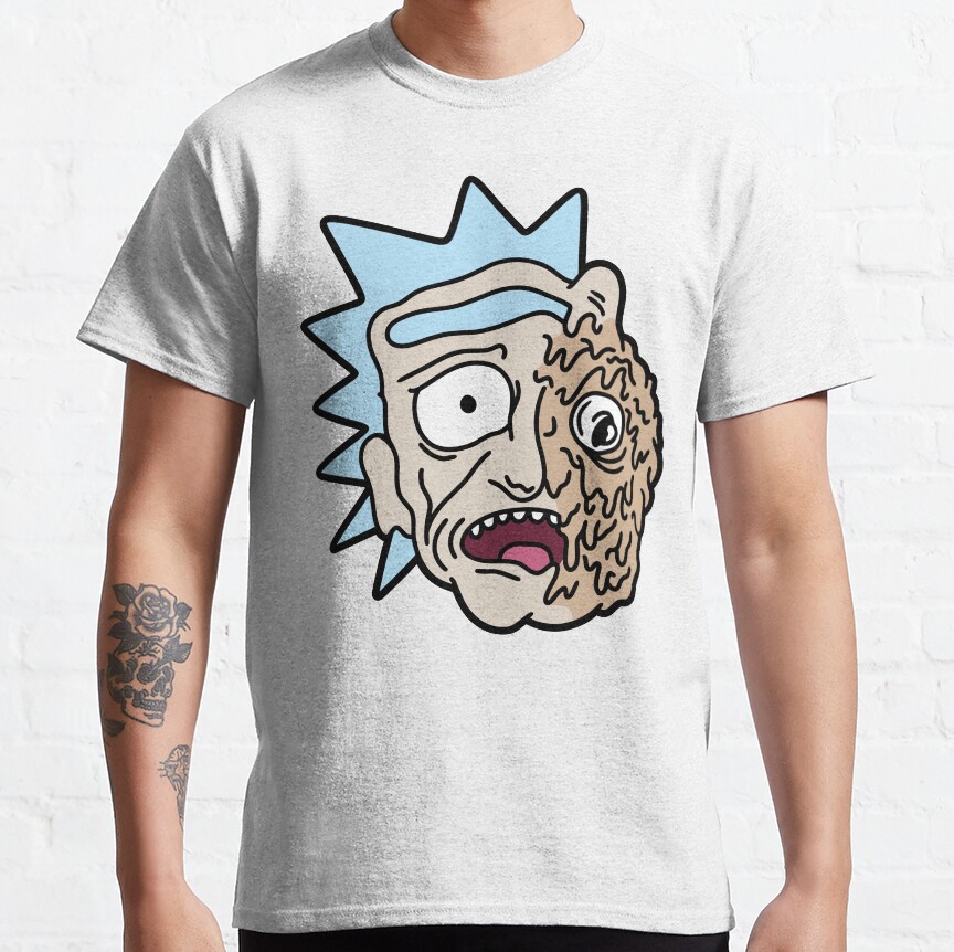 Rick and Morty Half Melted Rick T-Shirt - Image 6