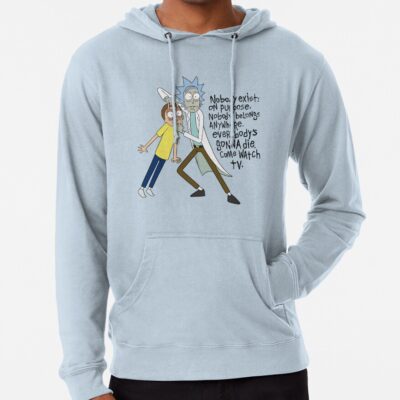 Rick And Morty Nobody Exists On Purpose Hoodie