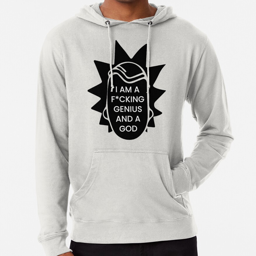 Rick and Morty Genius And A God Hoodie