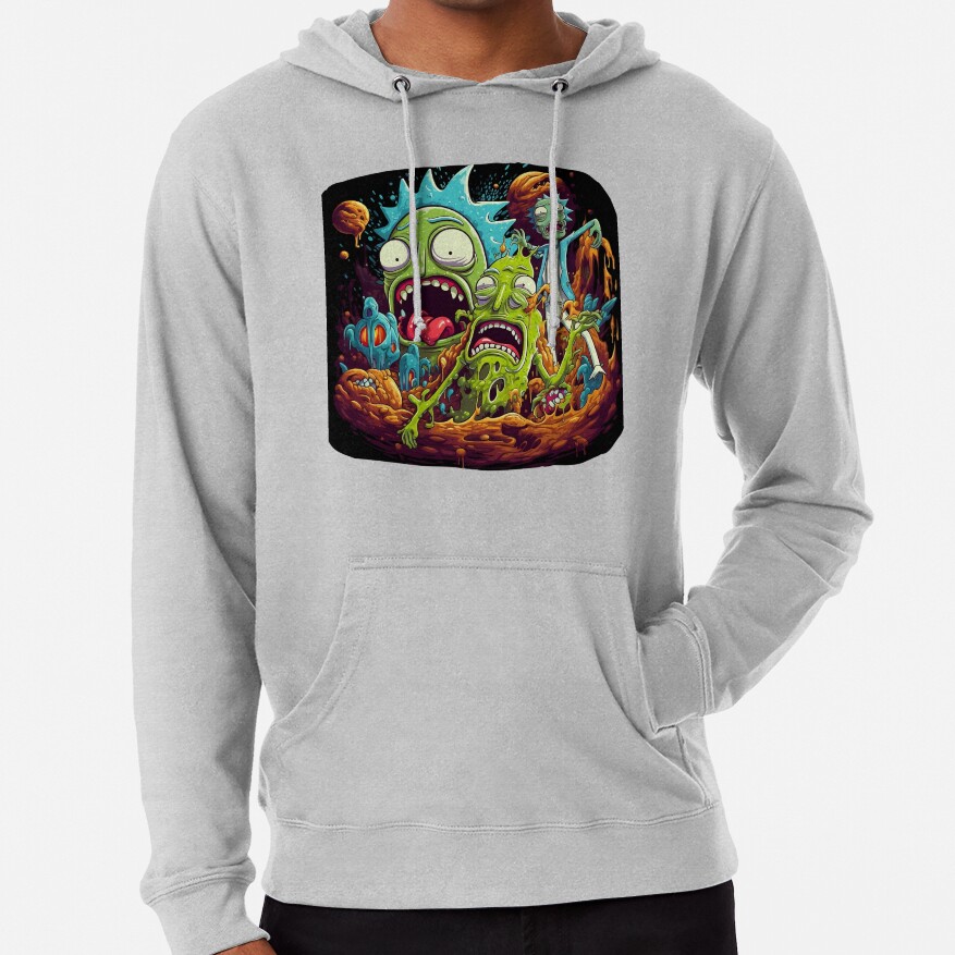 Rick and Morty Melted Hoodie - Image 4