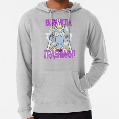 Alternative view of Burn Victim Trashman Terry S Closet Hoodie