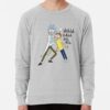 ssrcolightweight sweatshirtmensheather greyfrontsquare productx1000 bgf8f8f8 16 - Rick And Morty Shop
