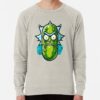 ssrcolightweight sweatshirtmensoatmeal heatherfrontsquare productx1000 bgf8f8f8 1 - Rick And Morty Shop