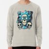 ssrcolightweight sweatshirtmensoatmeal heatherfrontsquare productx1000 bgf8f8f8 17 - Rick And Morty Shop