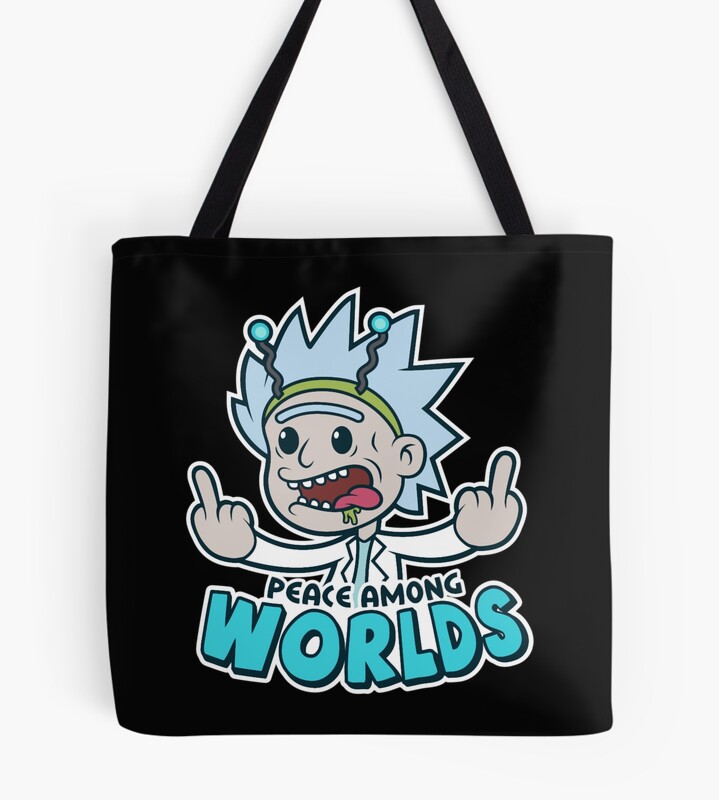 Art Rick And Morty Tote Bag