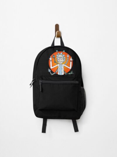 Rick And Morty Middle Finger Up Backpack