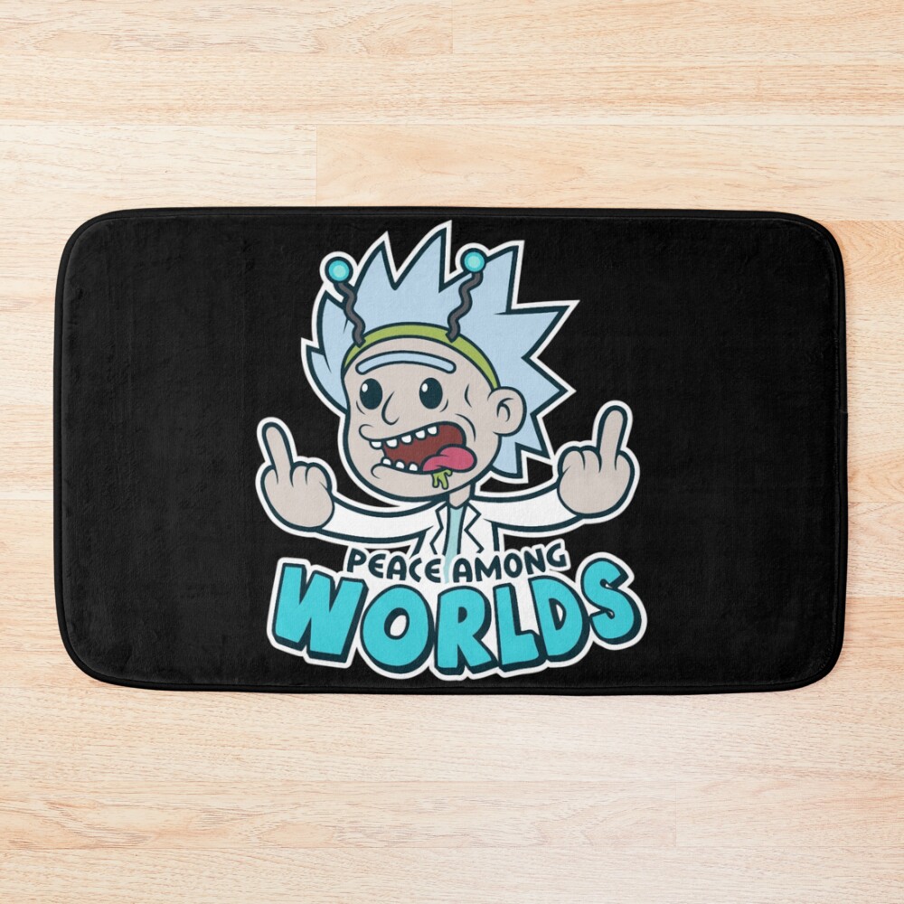 Art Rick And Morty Bath Mat