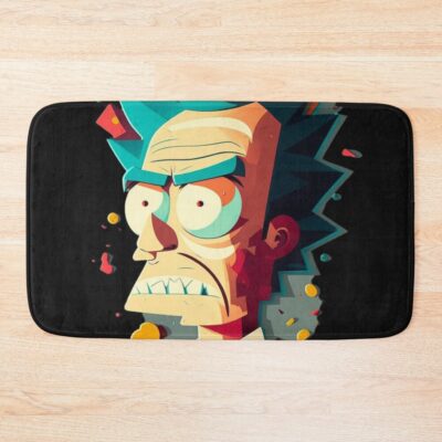 Pop Culture Rick Sanchez 3 Bath Mat