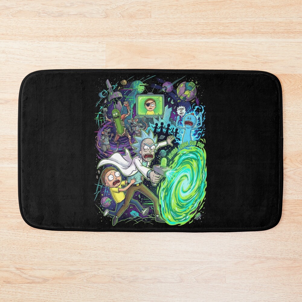 Rick And Morty The Chaos Bath Mat