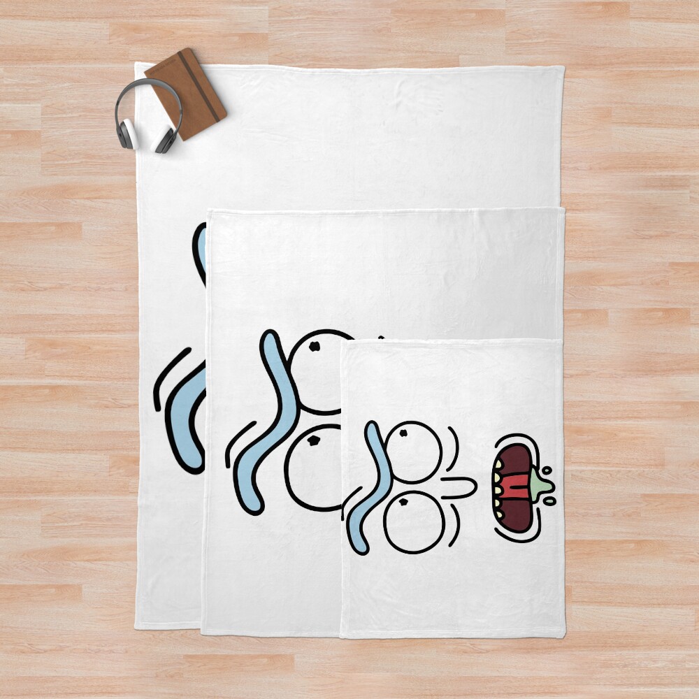 Rick Face Throw Blanket - Image 3