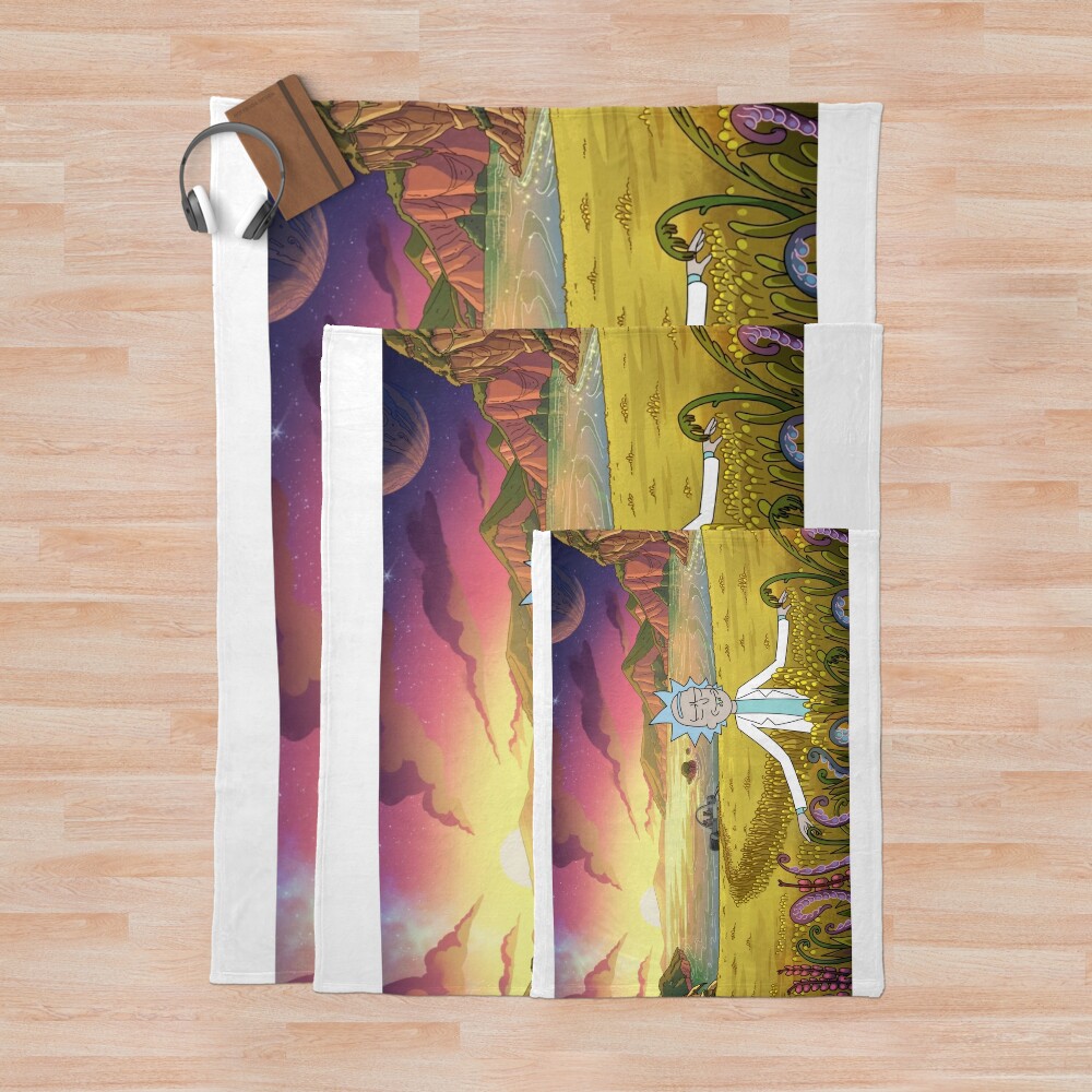 Rick And Morty Graphic Throw Blanket - Image 3