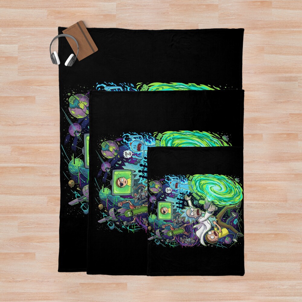 Rick And Morty The Chaos Throw Blanket - Image 3