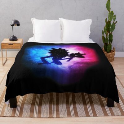 Art Rick And Morty Throw Blanket