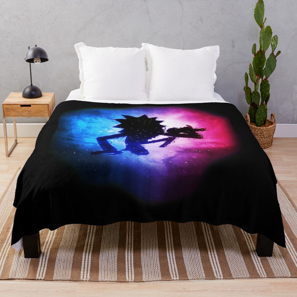 Art Rick And Morty Throw Blanket