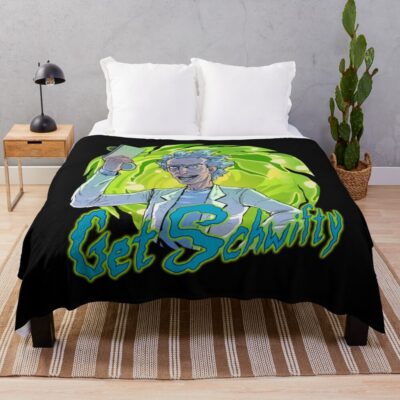Art Rick And Morty Throw Blanket