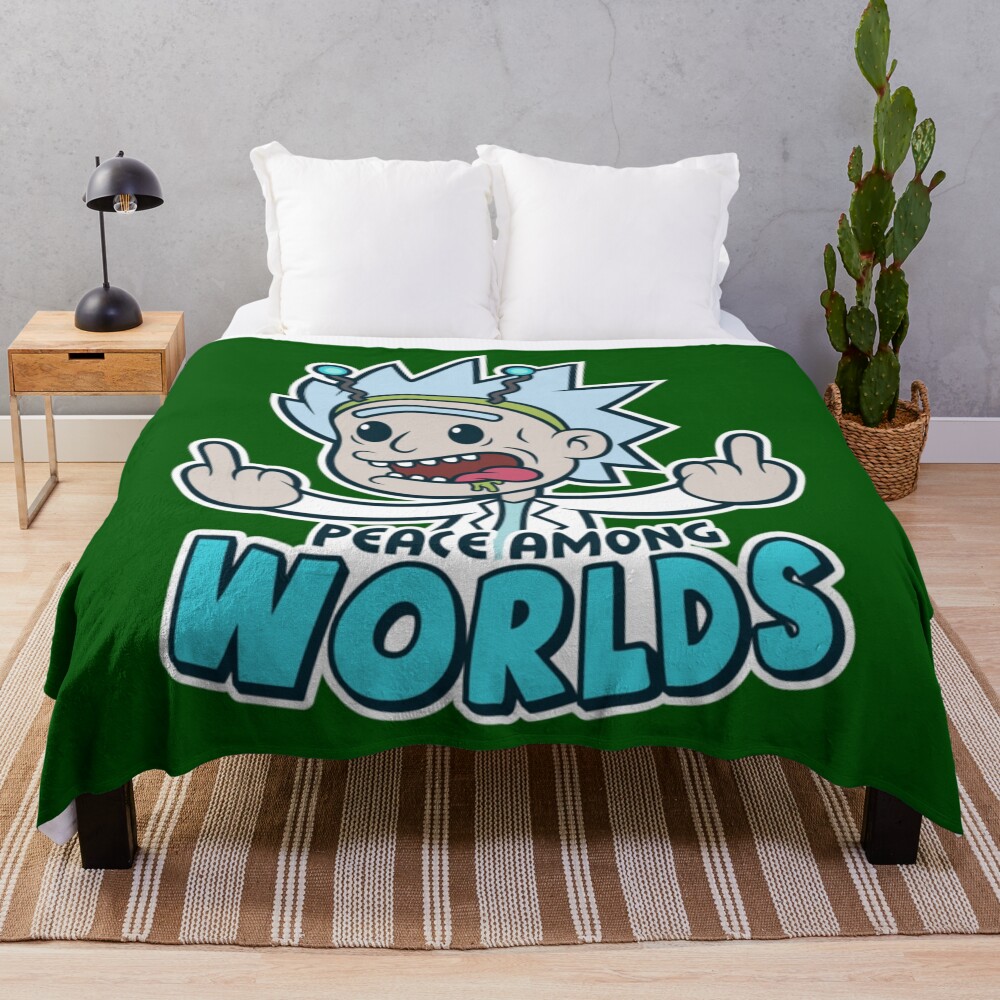 Peace Among Worlds Throw Blanket