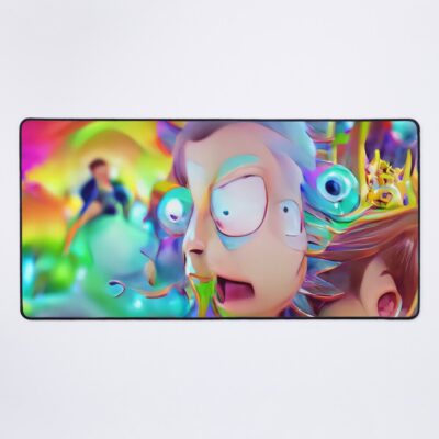 Rick Trippy Colorful Fan Art Mouse Pad
