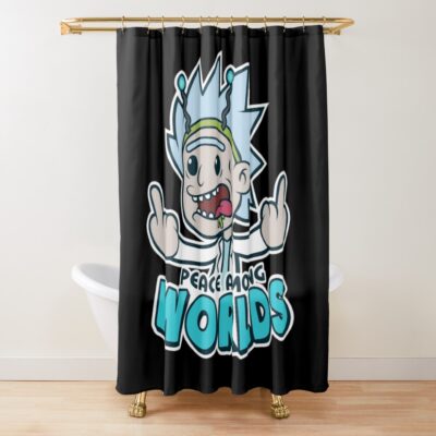 Art Rick And Morty Shower Curtain