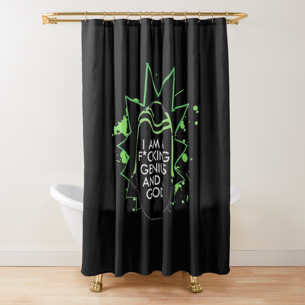 Rick And Morty Genius Shower Curtain
