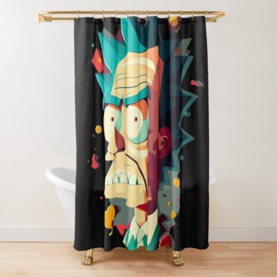 Pop Culture Rick Sanchez 3 Shower Curtain
