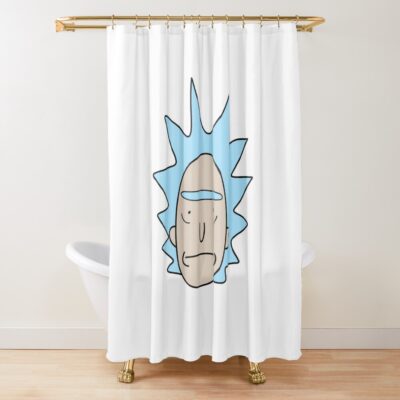Bad Drawn Rick Shower Curtain