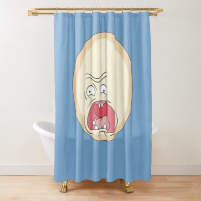 Rick And Morty  Screaming Sun Shower Curtain