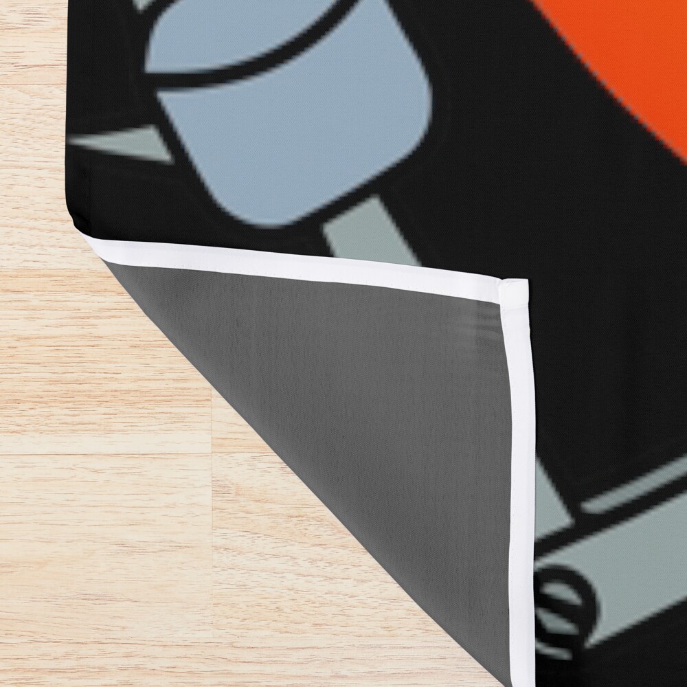 Middle Finger Up Shower Curtain - Image 2