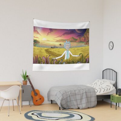 Rick And Morty Graphic Tapestry