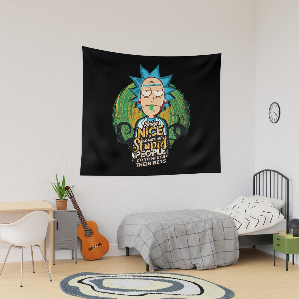 Rick And Morty Being Nice Tapestry